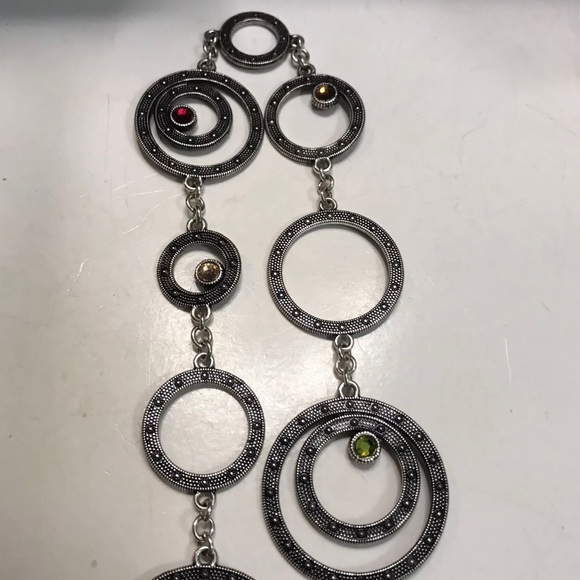 Authentic Brighton Townsend necklace w/ multi-colored stones - Picture 5 of 11